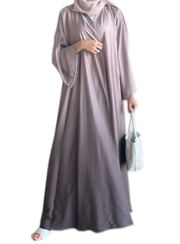 Ombre A line Abaya, Brown