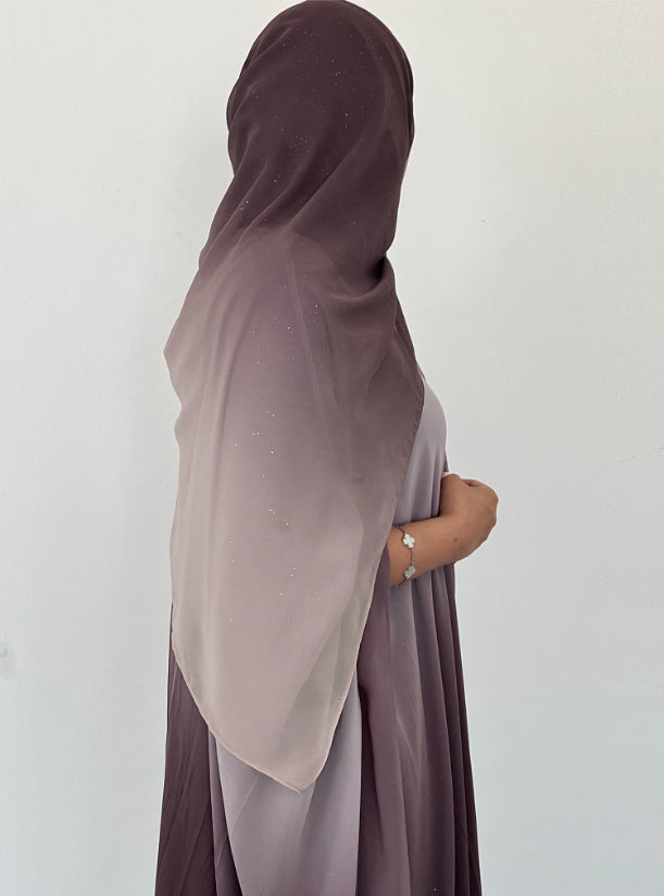 3 piece Glitter Abaya with Shyla & Inner