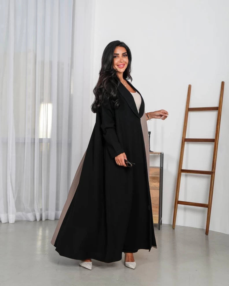 Pleated Abaya with matching pants and Shyla