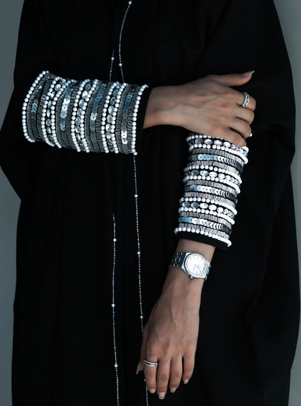 Black Embroidered Abaya