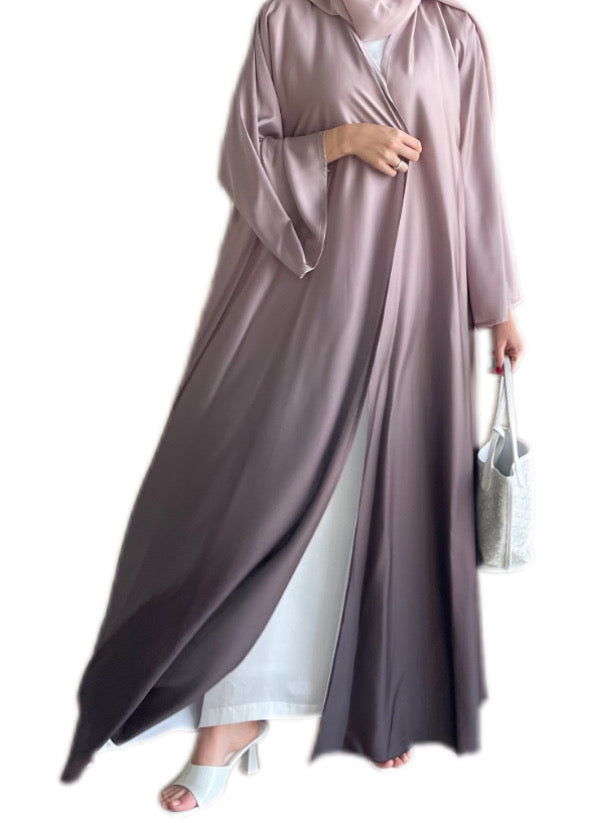 Ombre A line Abaya, Brown