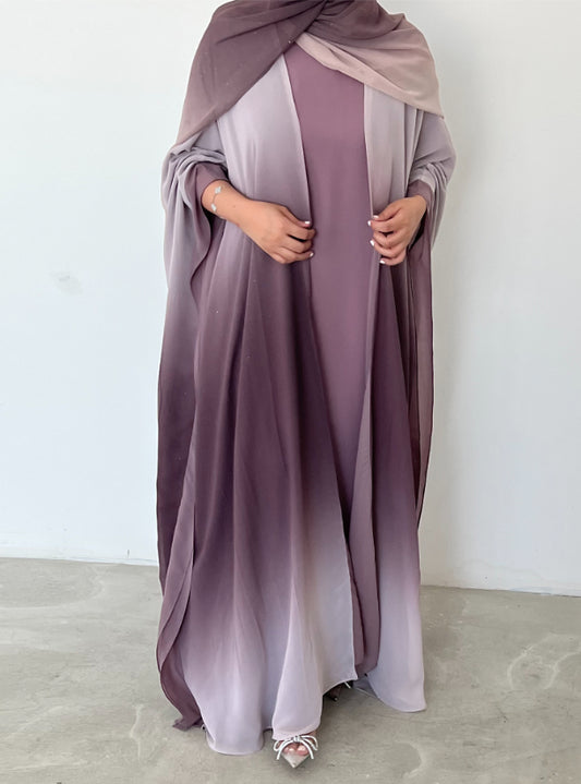 3 piece Glitter Abaya with Shyla & Inner