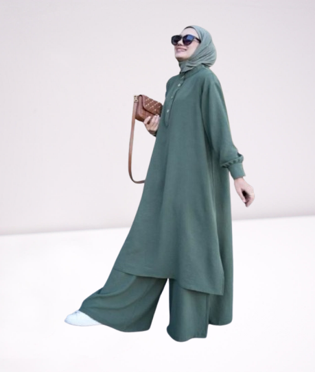 Green Modest Coord Set