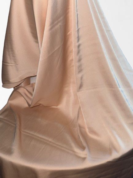 Festive Satin Hijab, Nude