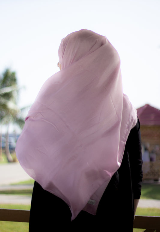 Festive Cotton Silk Hijab, Lavender