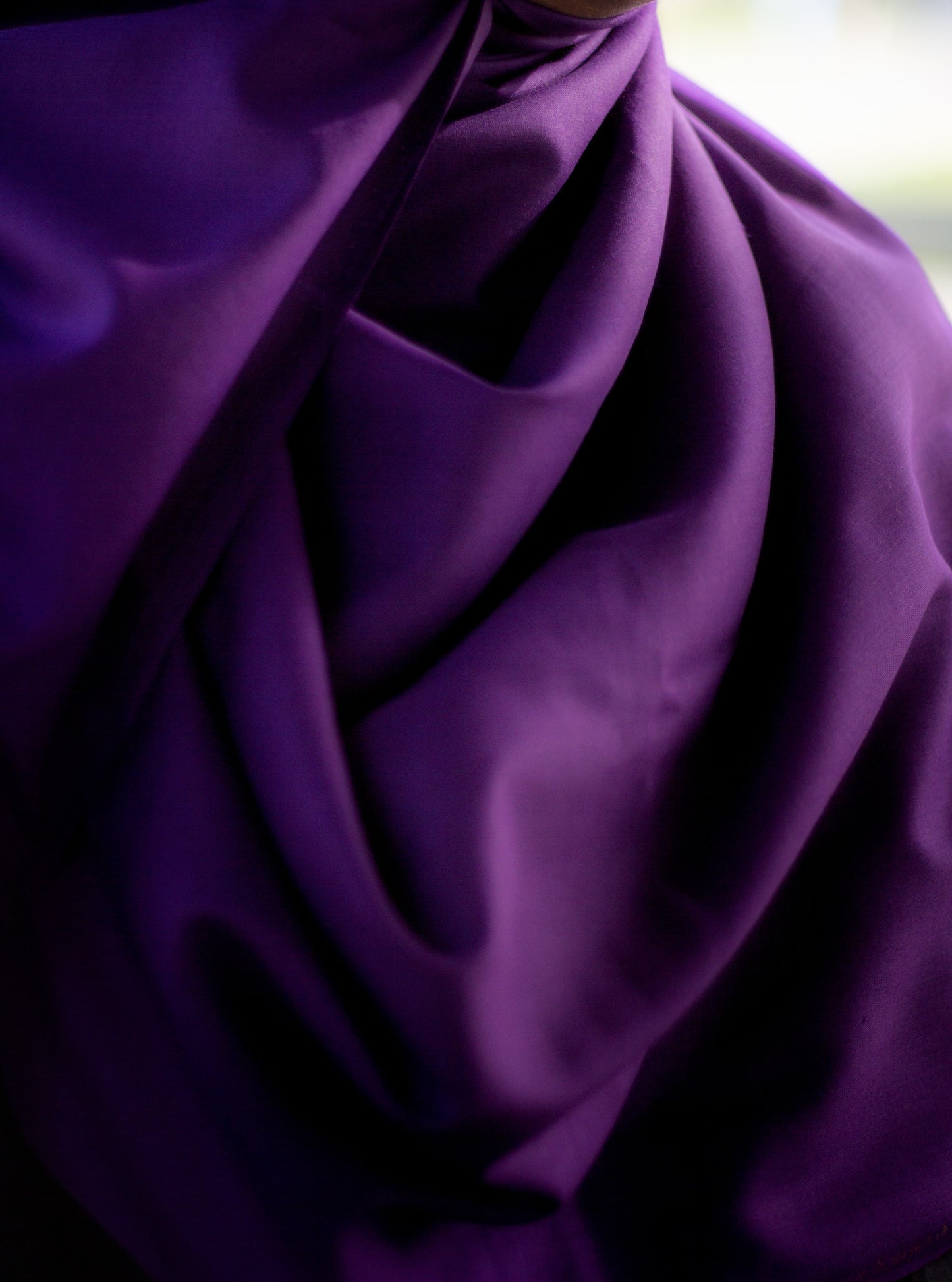 Relaxed Soft Lawn Hijab, Purple