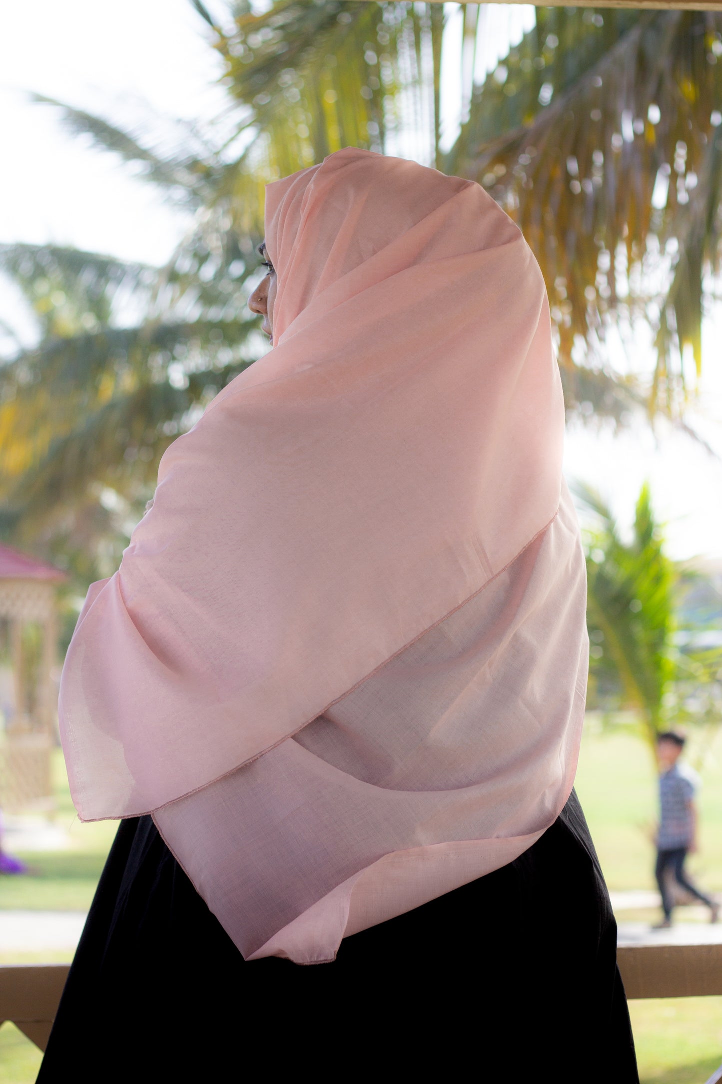 Relaxed Soft Lawn Hijab, Light Pink