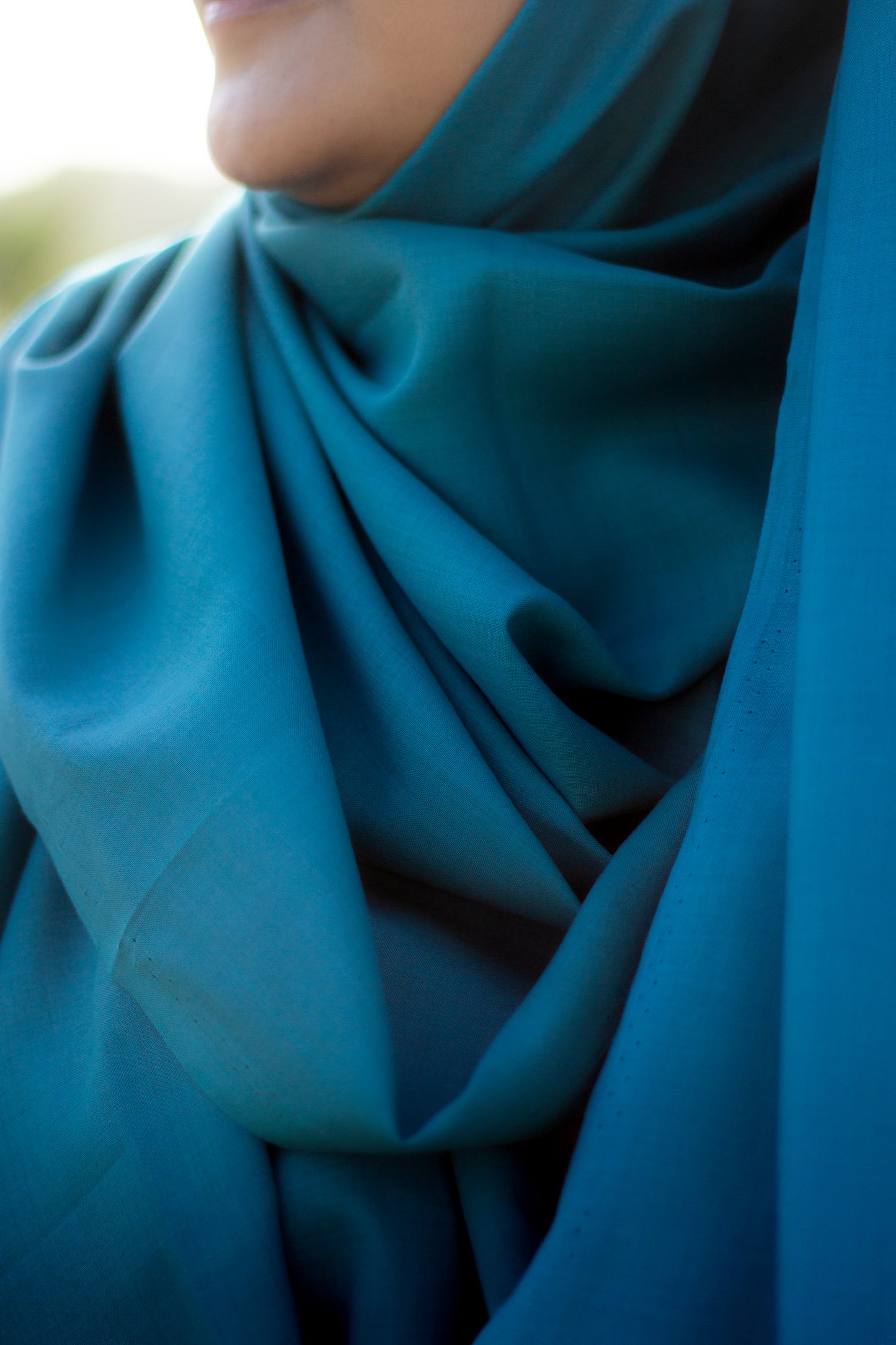 Relaxed Soft Lawn Hijab, Tiffany Blue