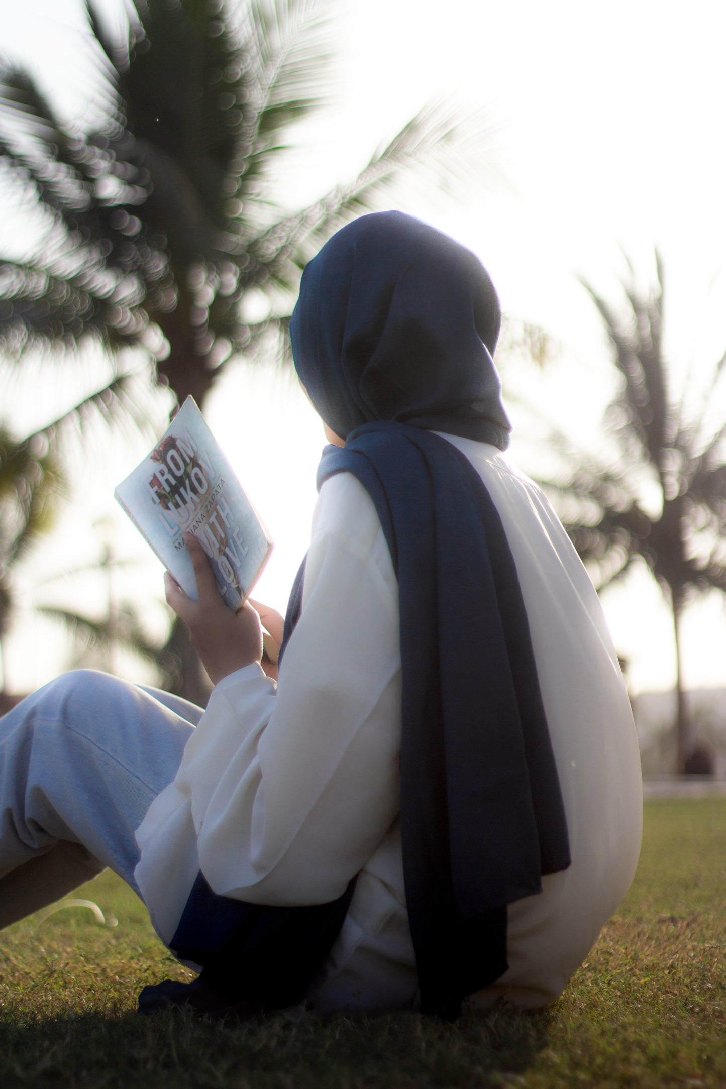 Festive Cotton Silk Hijab, Teal Blue