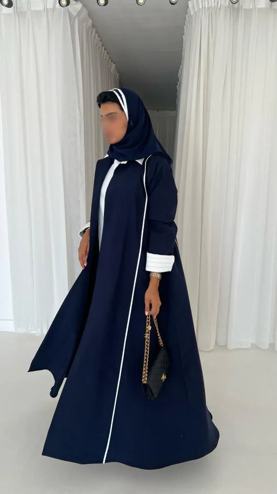 Navy Blue Cloche Abaya